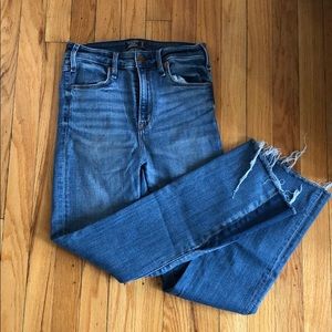 Abercrombie blue jeans with boot flare